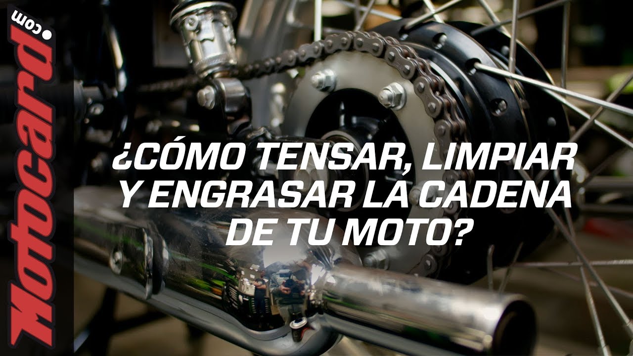 Cómo limpiar, tensar y engrasar la CADENA DE TU MOTO 🏍