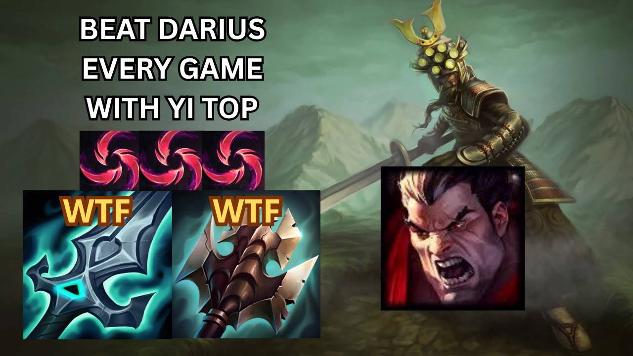 BEAT EVERY DARIUS WITH MASTER YI TOP