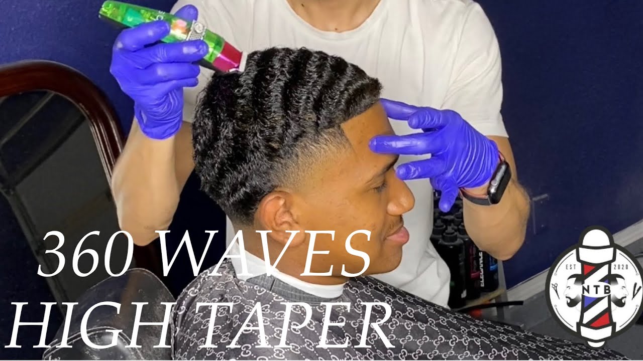 360 Waves High Taper Fade | Barber Tutorial