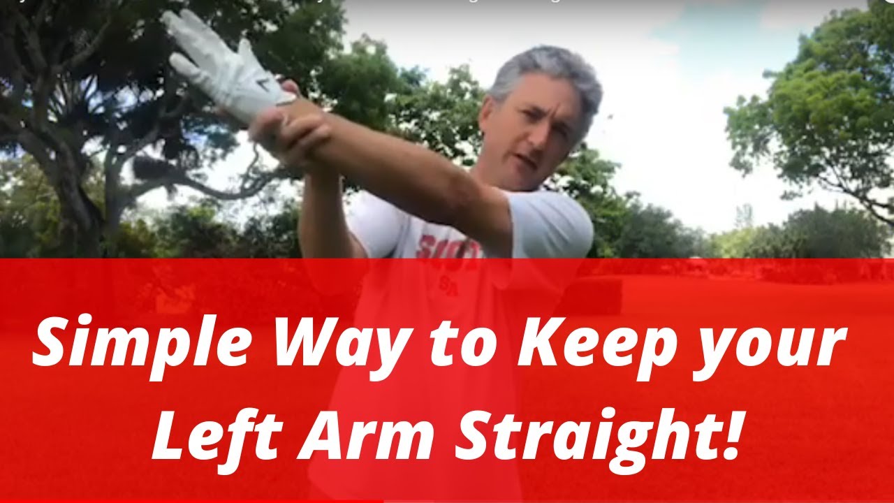 Easy way to hit the ball solid! How to use your arms in the golf swing!