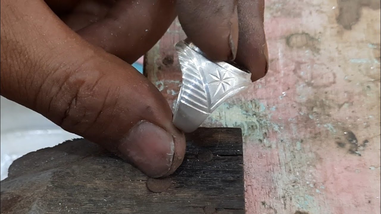 Cincin bungkus batu akik. Handmade ring silver