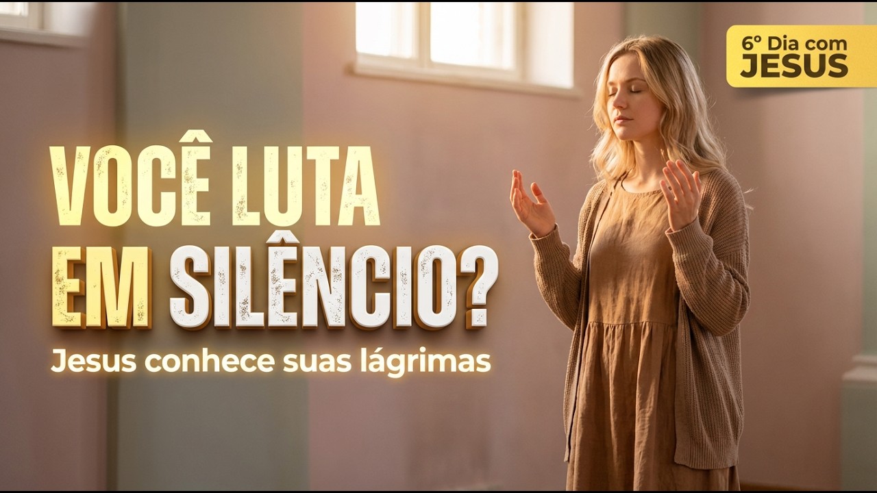 Você Luta em SILÊNCIO? JESUS Conhece Cada LÁGRIMA Escondida - 6º Dia com JESUS