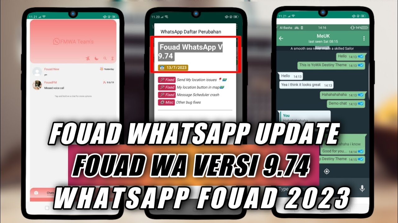 UPDATE LAGI ❗ FOUAD WHATSAPP VERSI 9.74