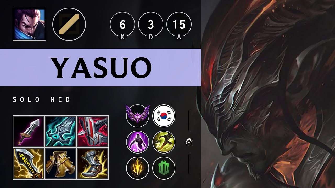 Yasuo Mid vs Akali - KR Master Patch 25.13