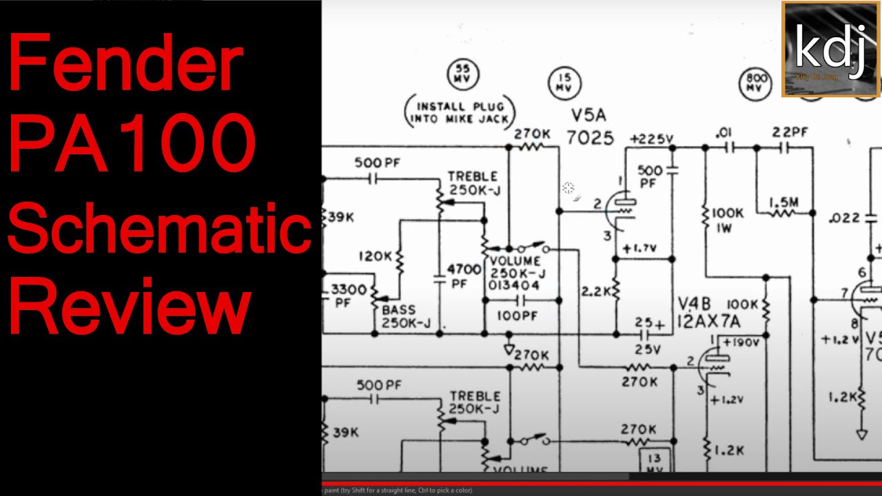 Fender PA100 Schematic Review + Proposed Mods