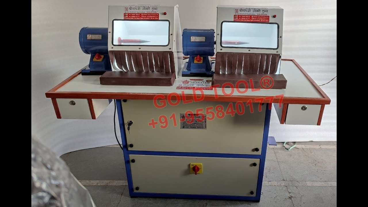 GOLD TOOL &reg; jewelry Double Vacuum Polishing Machine +919558401777 +919558002011