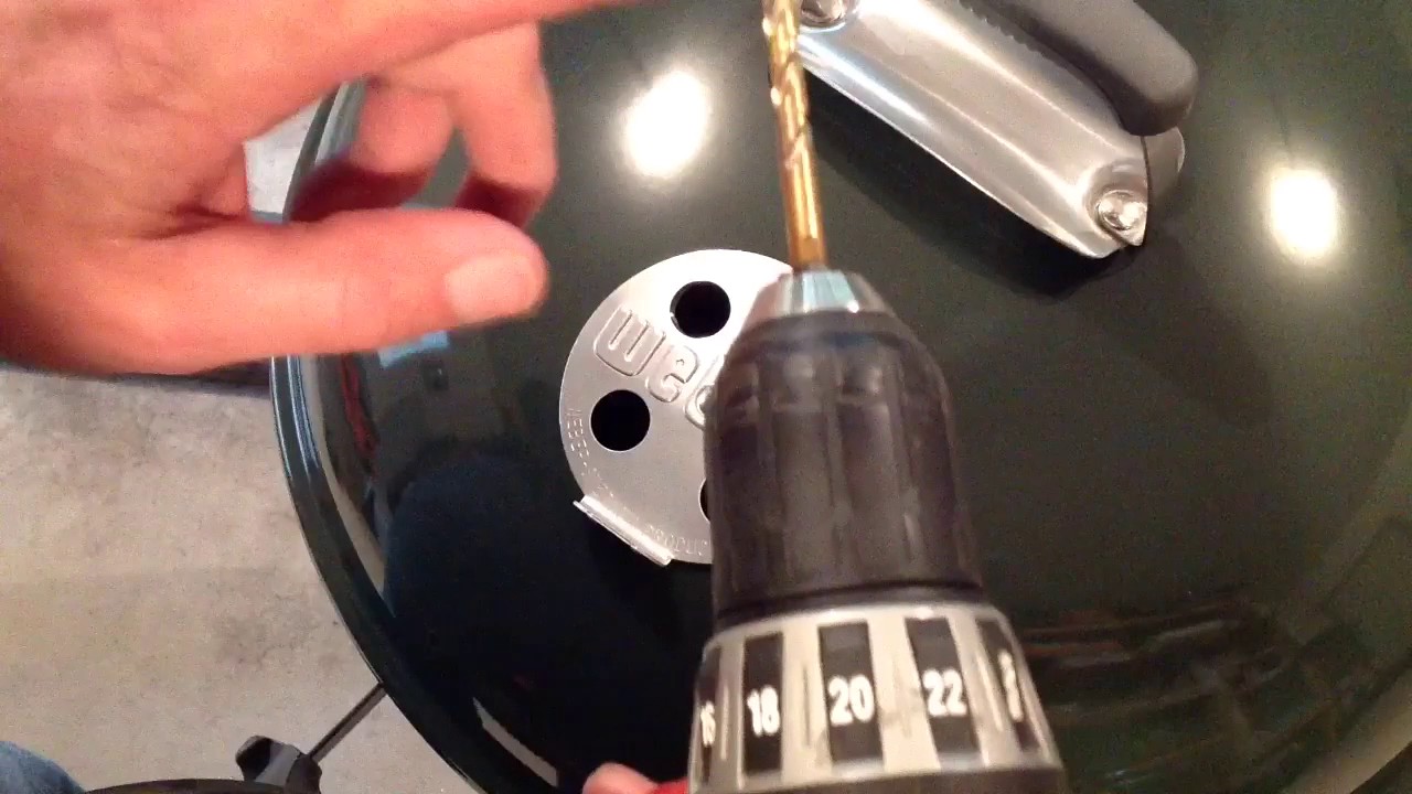 Adding a Simple easy to do Handle to the top Vent on the Weber Kettle Grill