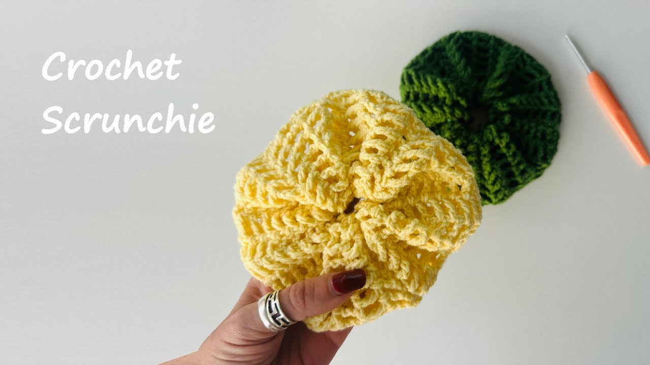 🧶 Резинка для волос, связанная крючком | Простой и быстрый мастер-класс