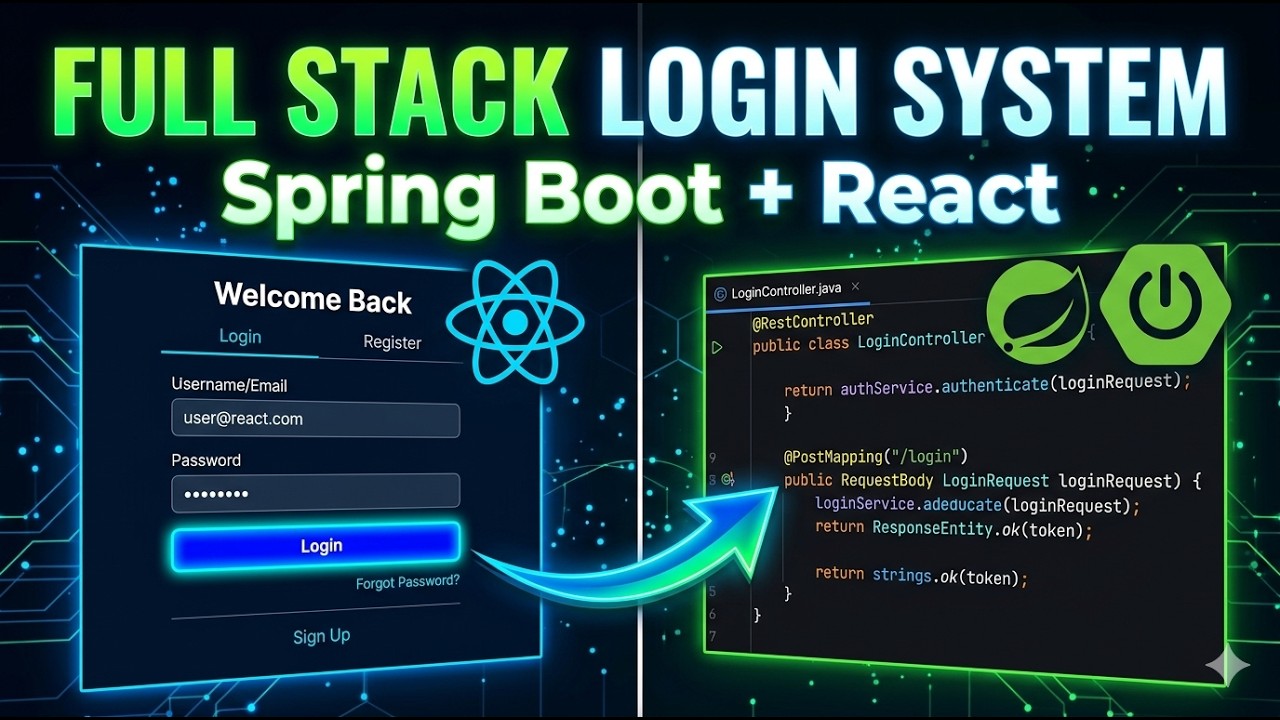 Login & Registration Application using React, Spring Boot and MySQL | Full Stack Web Application