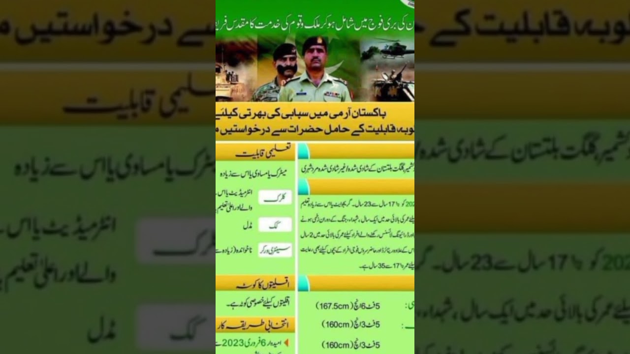 Pak Army jobs 2023|New government jobs