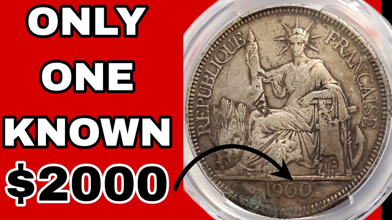 1900-A Indo-Chine Française Piastre de Commerce Coin! A Silver trade Coin Worth Huge Money