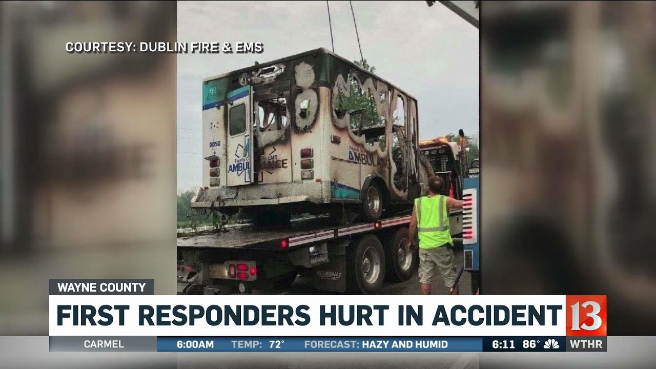 First responders hurt in ambulance accident