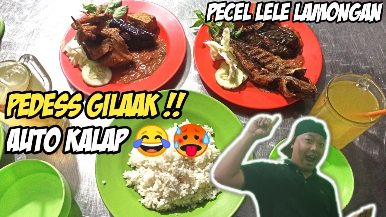 MUKBANG PECEL LELE DAN AYAM PEDAS KHAS LAMONGAN PORSI BARBAR AUTO NAMBAH 🤤‼️INDONESIAN STREET FOOD