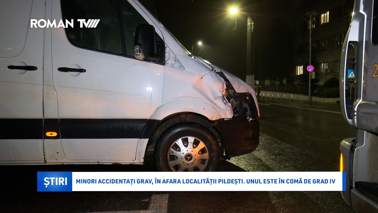 Minori accidentați grav, în afara localității Pildești. Unul este în comă de grad IV