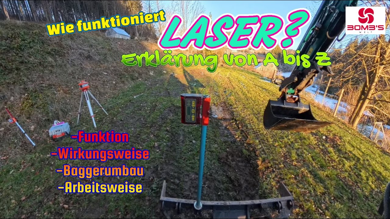 wie funktioniert Laser? Laserunterstützte Höhenkontrolle mit SUNWARD SWE18UF Flexilatte, Nedo Primus