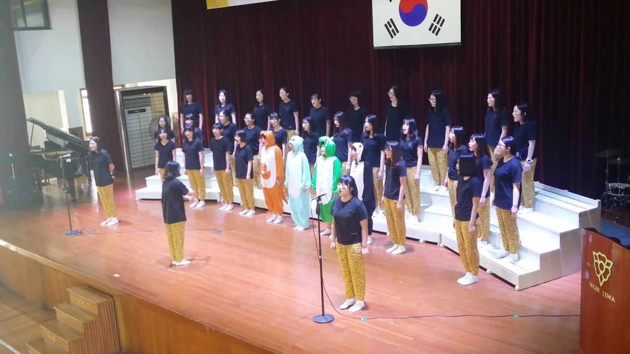 원화여고 1학년7반 합창대회 the lions sleep tonight
