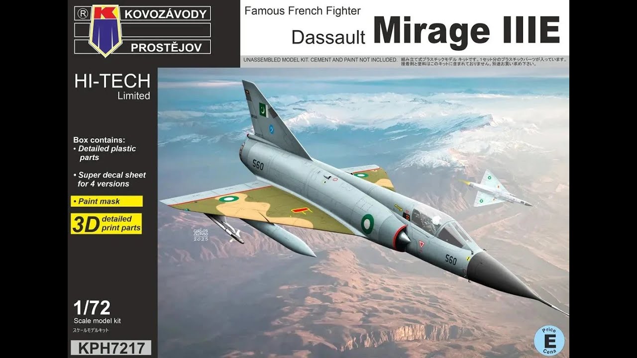 Dassault Mirage III E Kovoz&aacute;vody Prostejov 1:72 БЫСТРЫЙ ОБЗОР и РАСПАКОВКА
