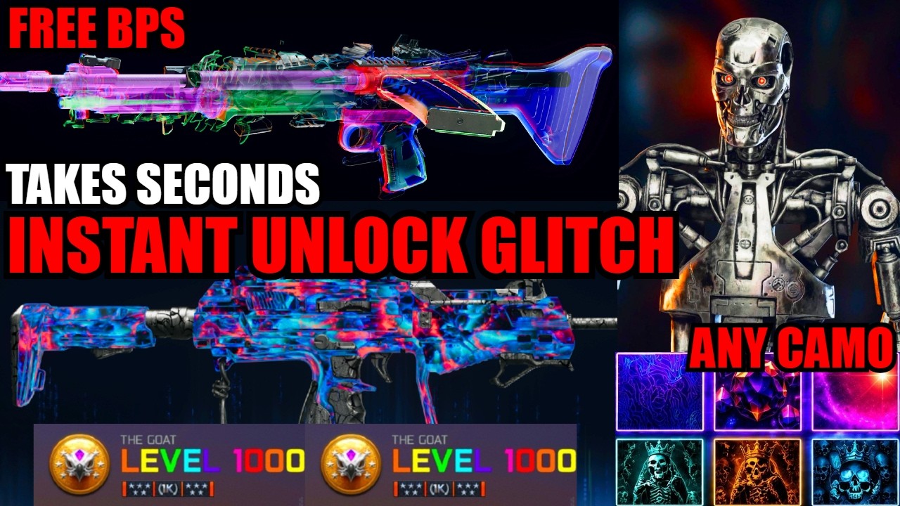 SOLO *NEW* INSTANT UNLOCK ALL GLITCH! LVL 1000/CAMOS/BLUEPRINT! BO7 GLITCHES! WARZONE ZOMBIES GLITCH