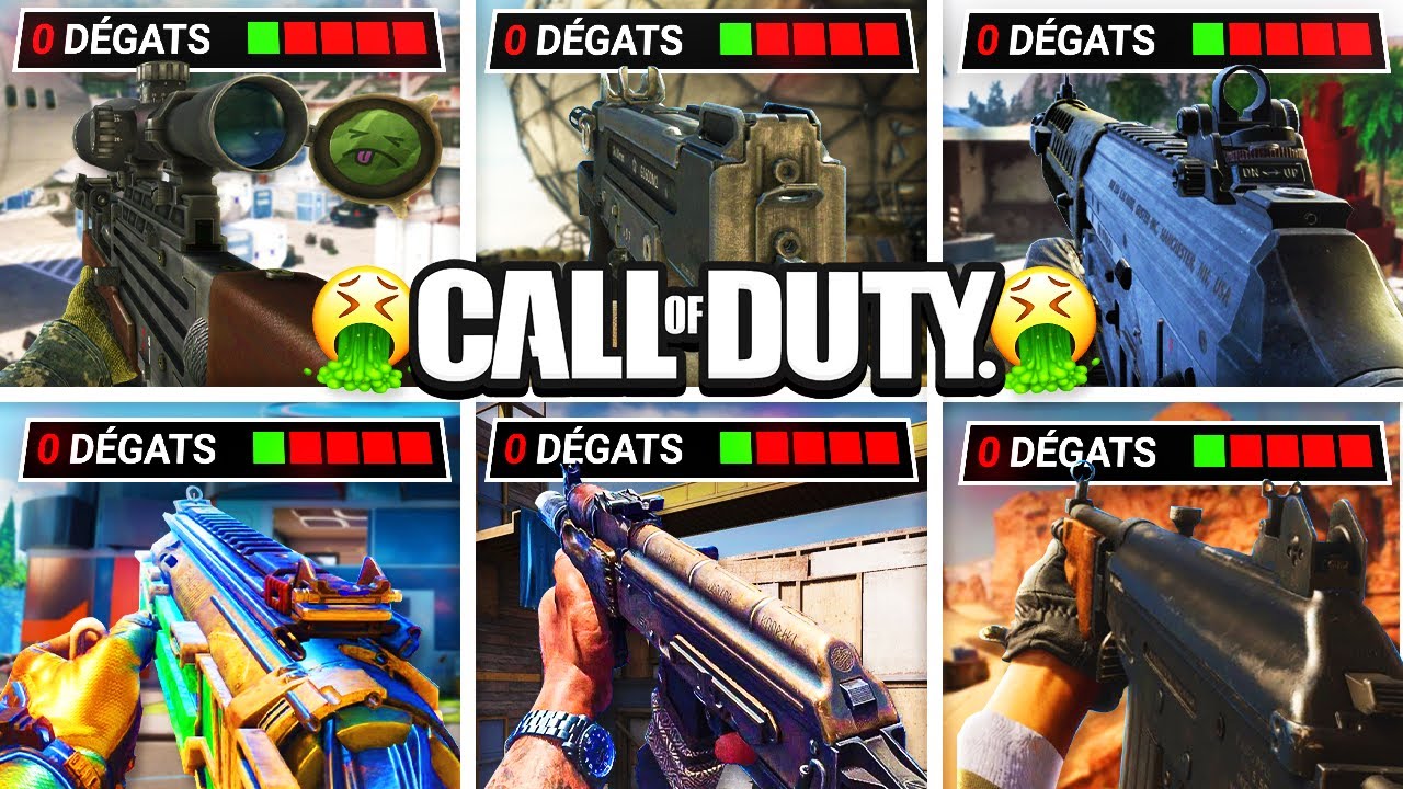 LES PIRES ARMES sur TOUS LES CALL OF DUTY en 2022 🤮 ! (elles vous font passer pour un NOOB)
