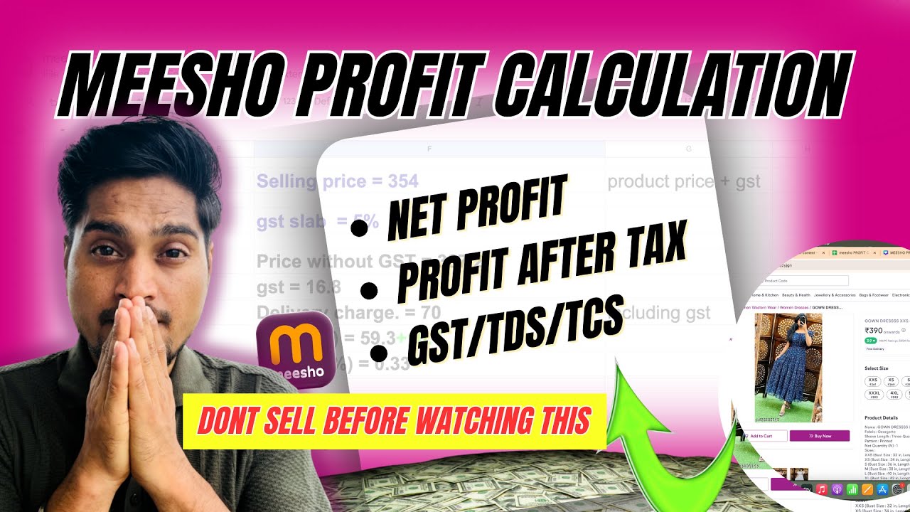 MEESHO PROFIT CALCULATION ✅ Meesho Bank Settlement Breakdown || How to Calculate my Profit on Meesho