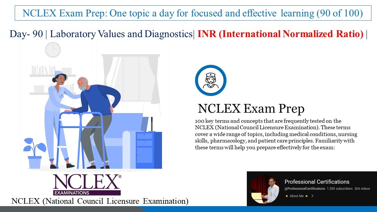 NCLEX Exam Prep: 090 INR (International Normalized Ratio)