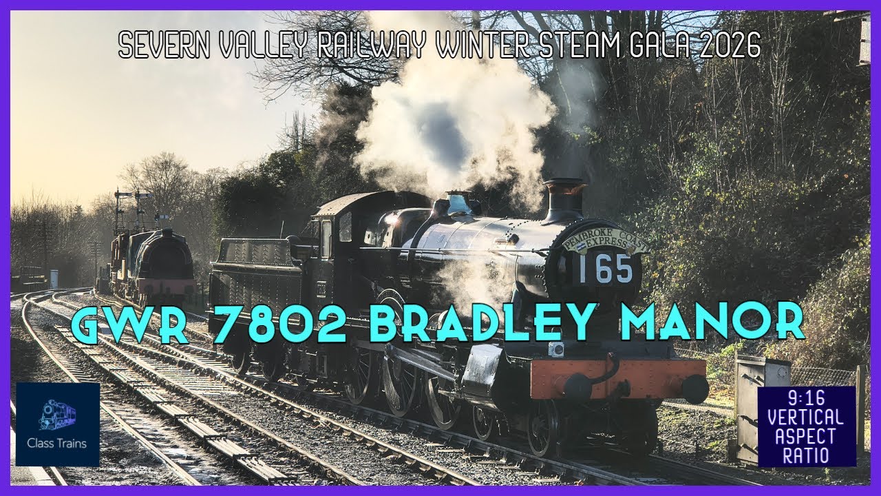 GWR 7802 BRADLEY MANOR SEVERN VALLEY RAILWAY STEAM TRAIN