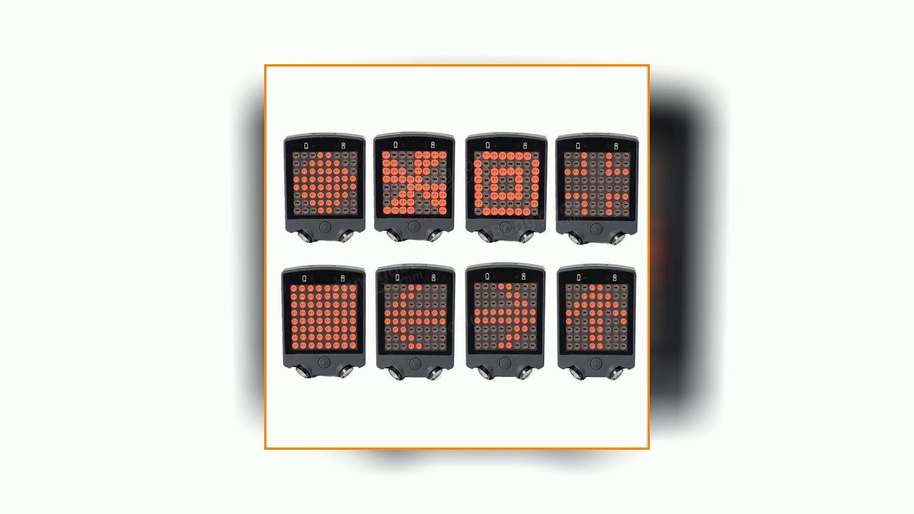 64 LED Wireless Remote Laser Bicycle Rear Tail Light Bike Turn Signals Safety Warning Light