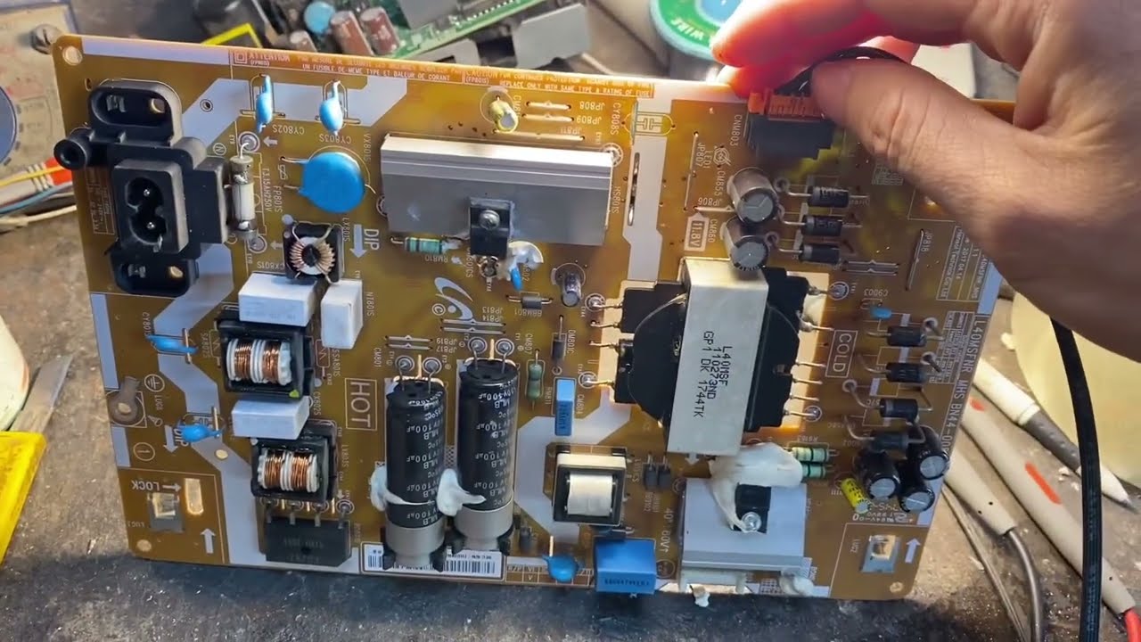 Phân tích bo nguồn tivi samsung led, lỗi đứt cầu chì và hướng dẫn cách sửa đơn giản.