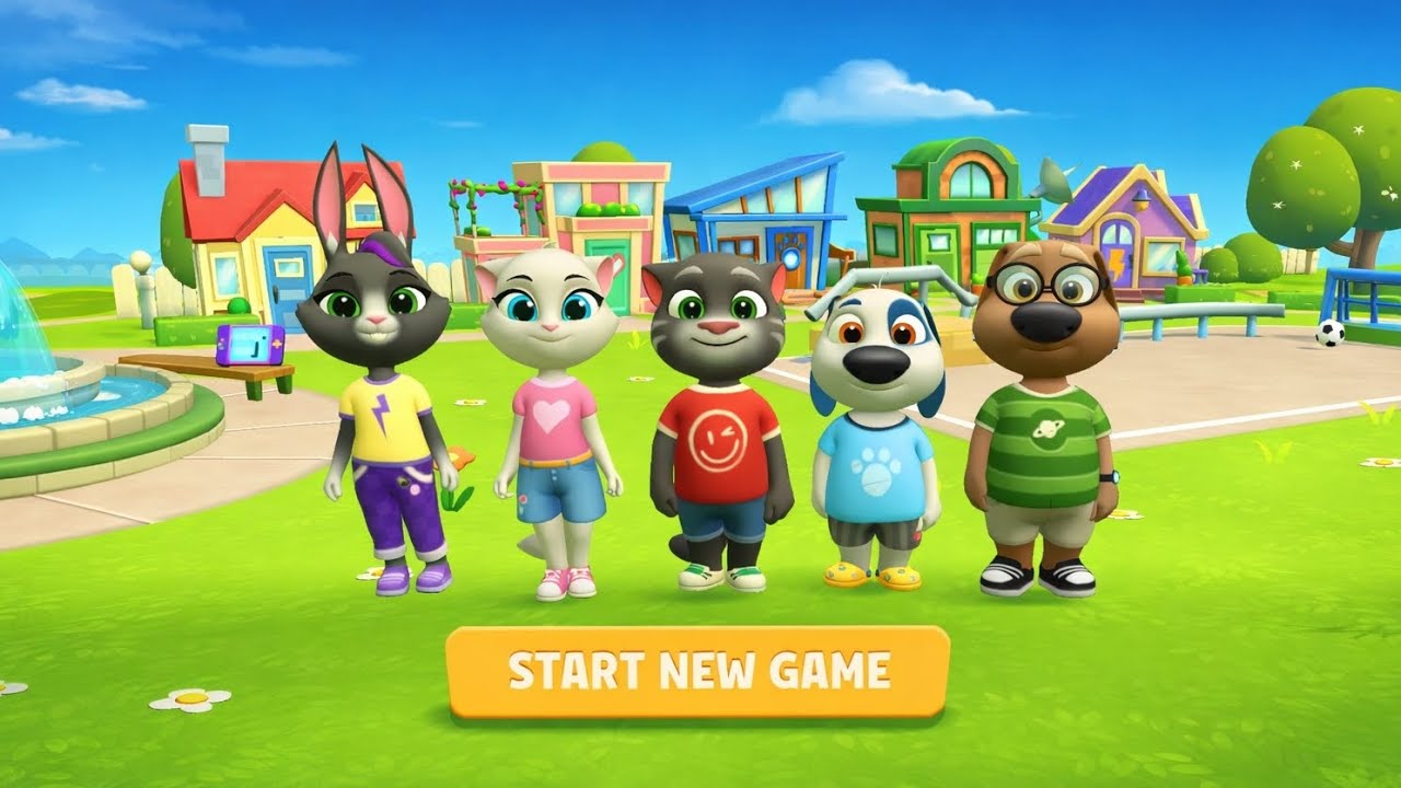 Talking tom friends game video ॥ my talking tom friends game video, tom 2 game 