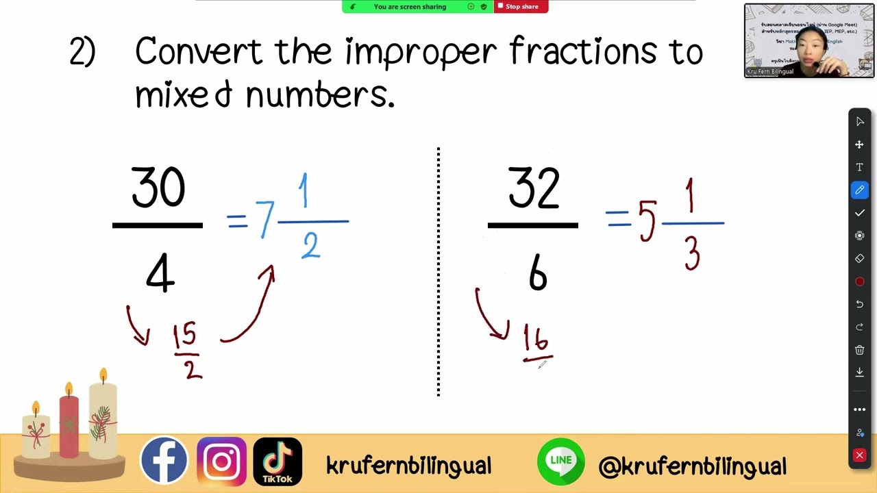 Math Quiz ป.4 - เศษส่วน (Fractions)