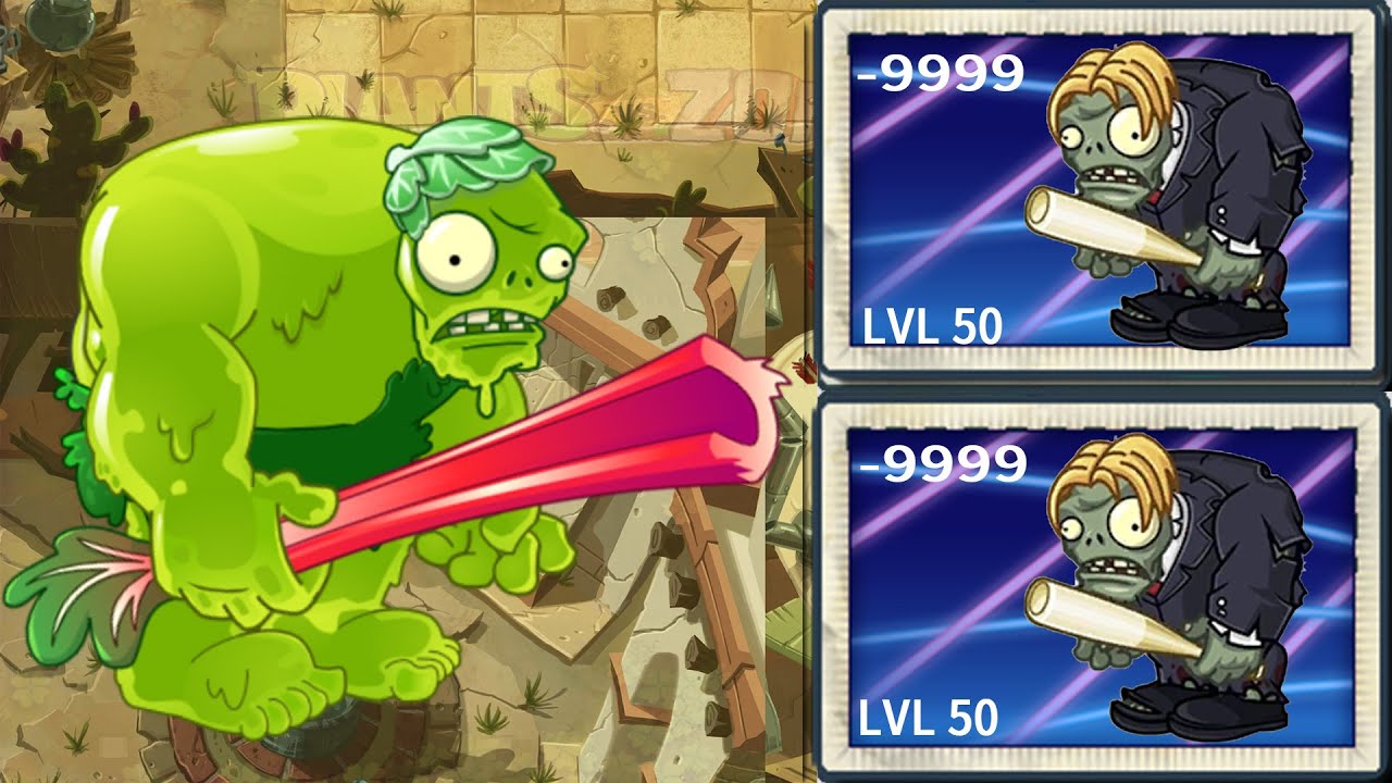 Pvz 2 Challenge - Super Gargimp Legal Level 50 Vs Best Plants(Level 1 & Max Level)