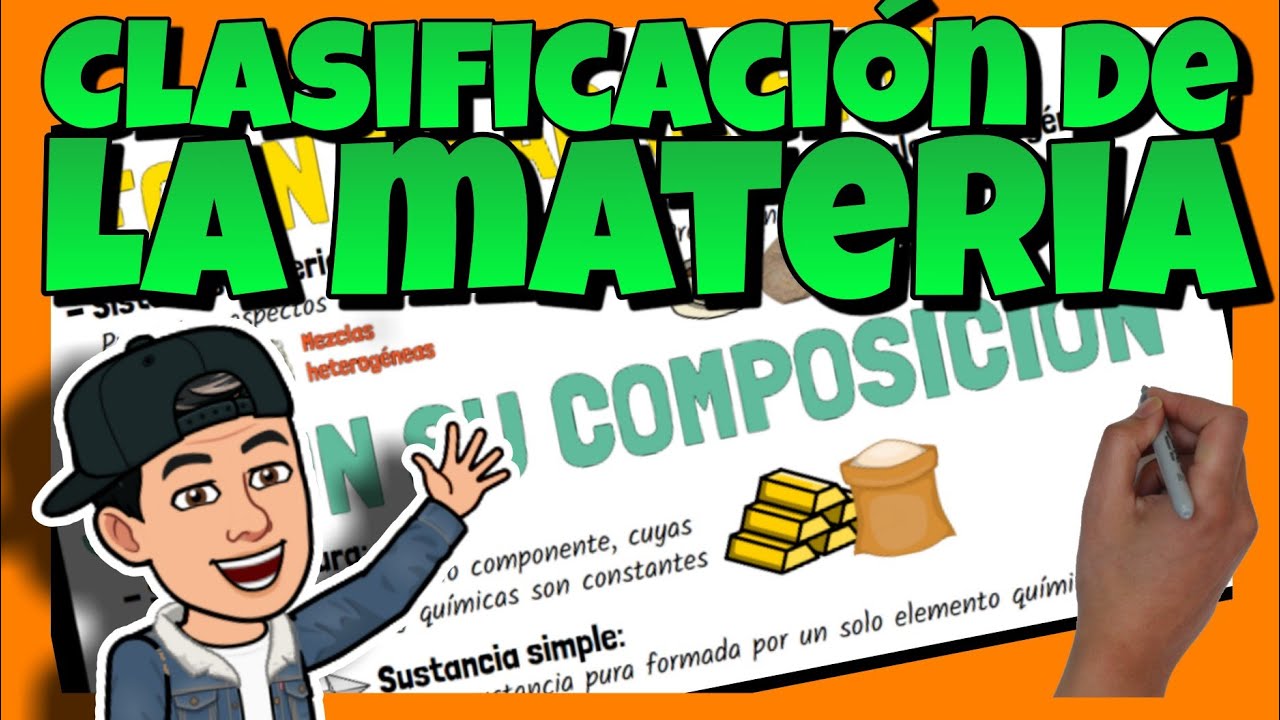 ✅ CLASIFICACIÓN de la MATERIA | SUSTANCIAS PURAS y MEZCLAS