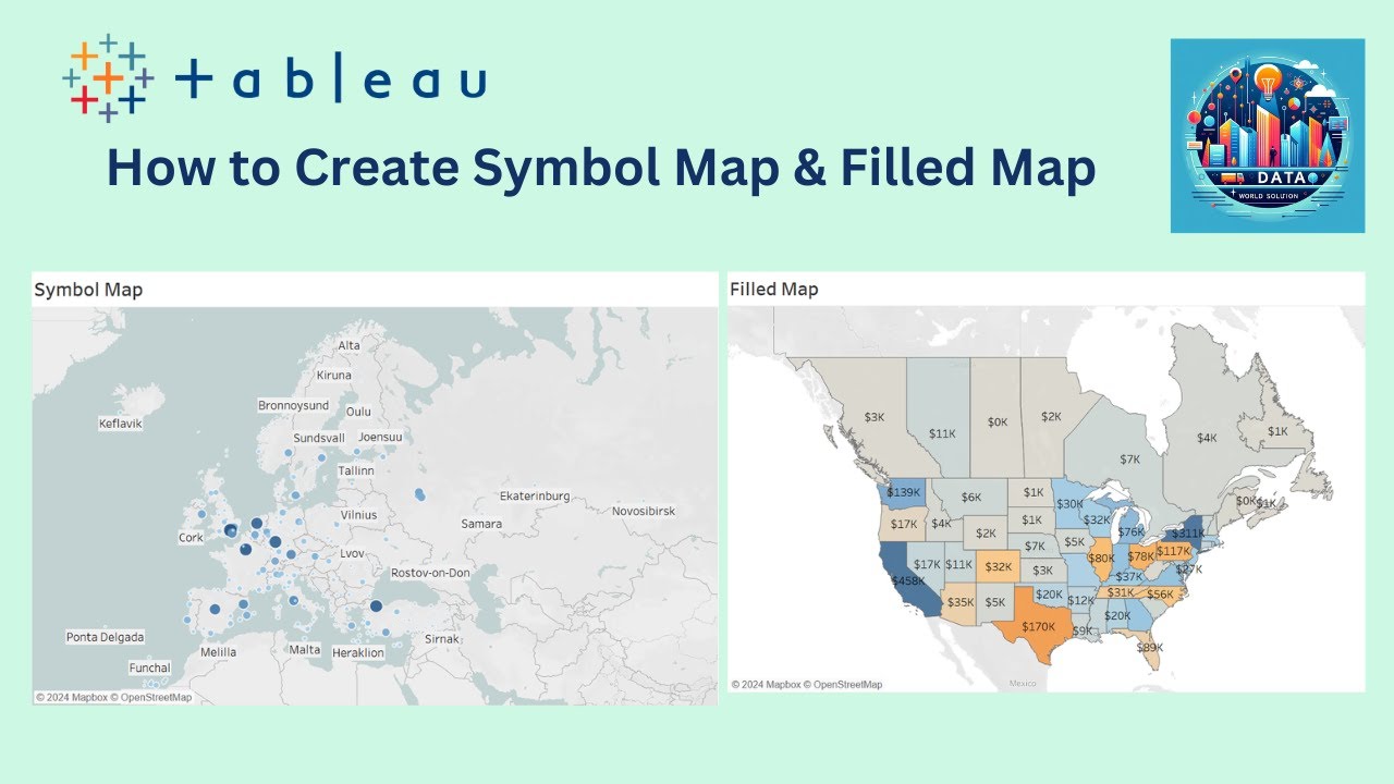 Visualize Data with Symbol & Filled Maps in Tableau