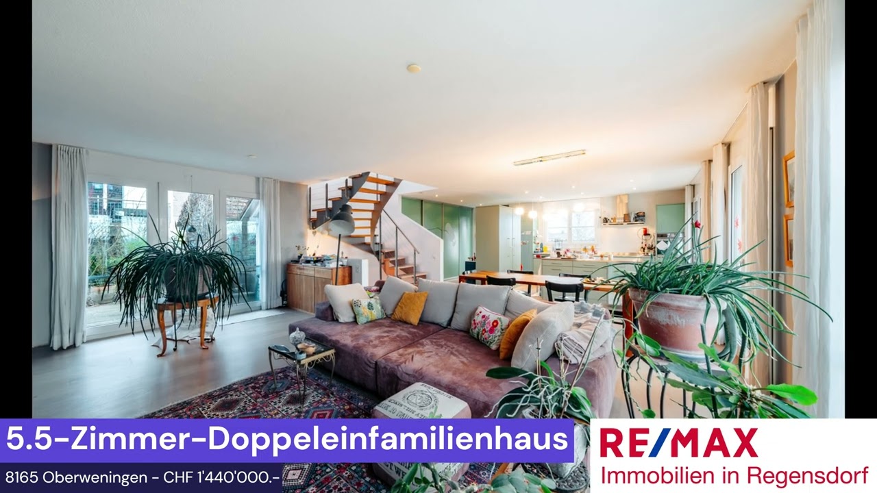 5.5-Zimmer-Doppeleinfamilienhaus in Oberweningen