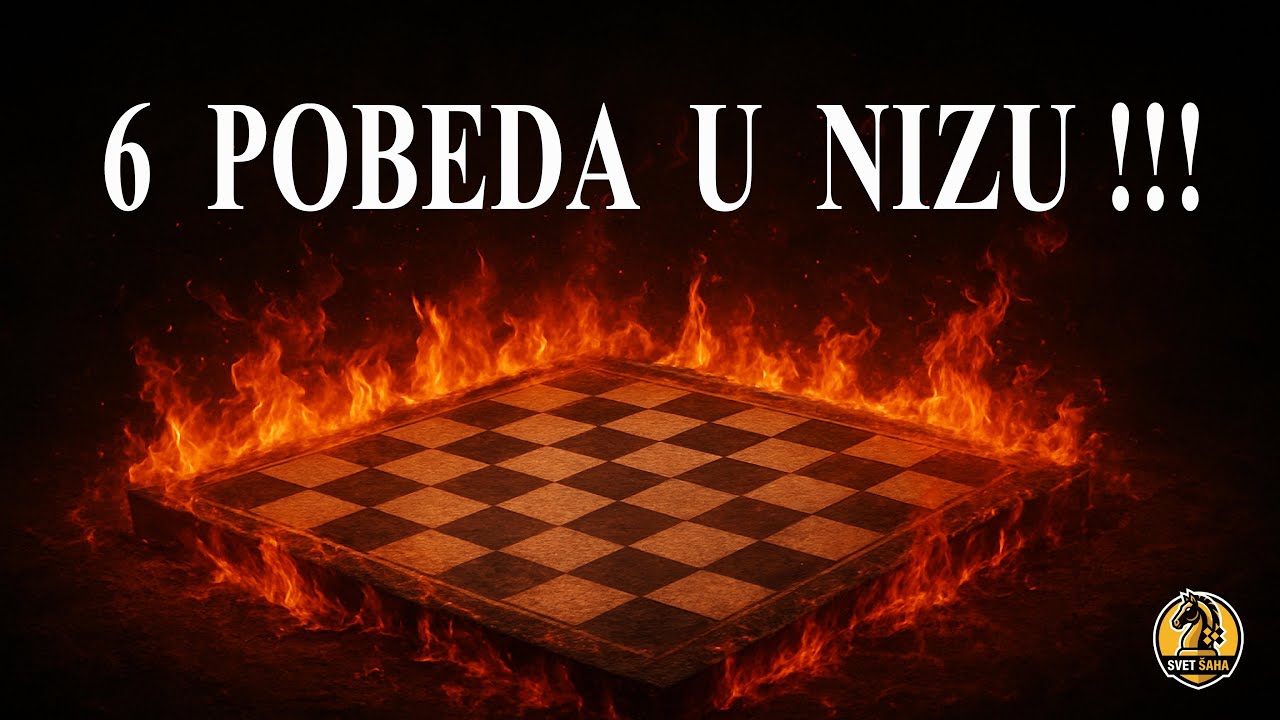 Pa šta radi ovaj čovek! 6 pobeda u nizu! #svetsaha #šah
