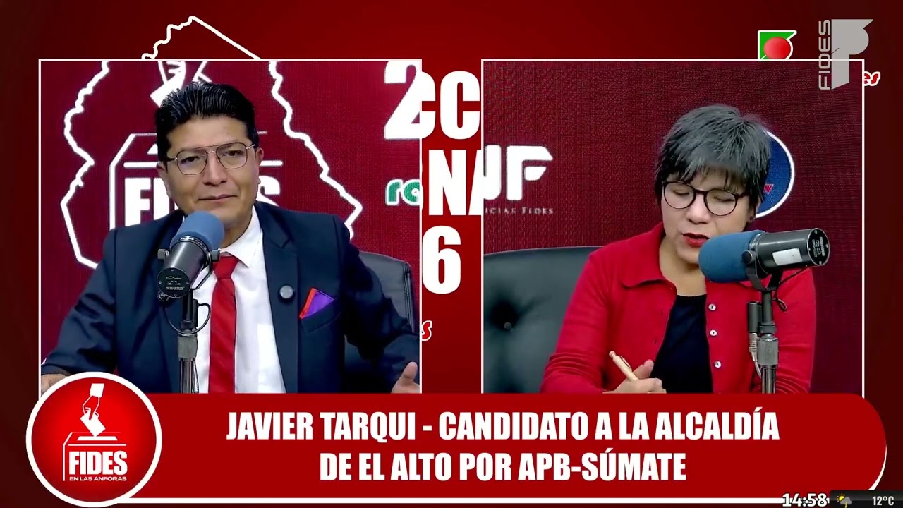 Fides en las Ánforas: Entrevista a Javier Tarqui, candidato a la alcaldía de El Alto