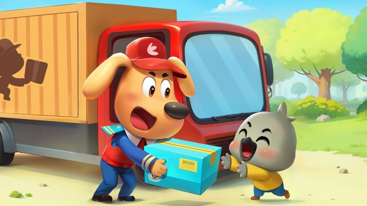 Kurir Mengantarkan Ekspres📦 | Animasi Lucu | Kartun Anak-anak | Kepala Polisi Labrador
