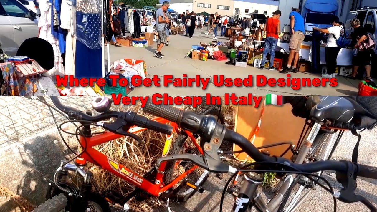 Market Where They Sell Fairly Used Designers Items In Italy 🇮🇹 || Come With Me To Buy A Bicycle 🚲