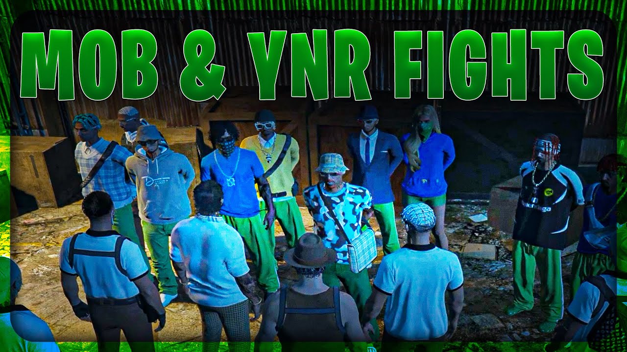MOB & YNR FIGHTS 🔥 • GTA RP • AbuGoku9999