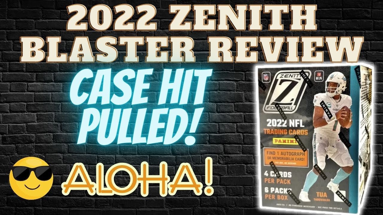 2022 ZENITH FOOTBALL RETAIL BLASTER! LAST PACK MOJO! CASE HIT PULLED! 💯