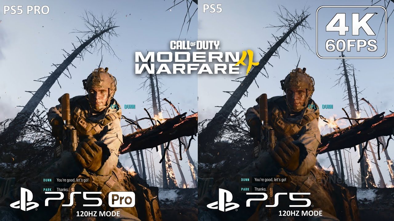 Call of Duty Modern Warfare 4: Por&oacute;wnanie grafiki kampanii w becie na PS5 PRO vs PS5 (4K 60FPS)
