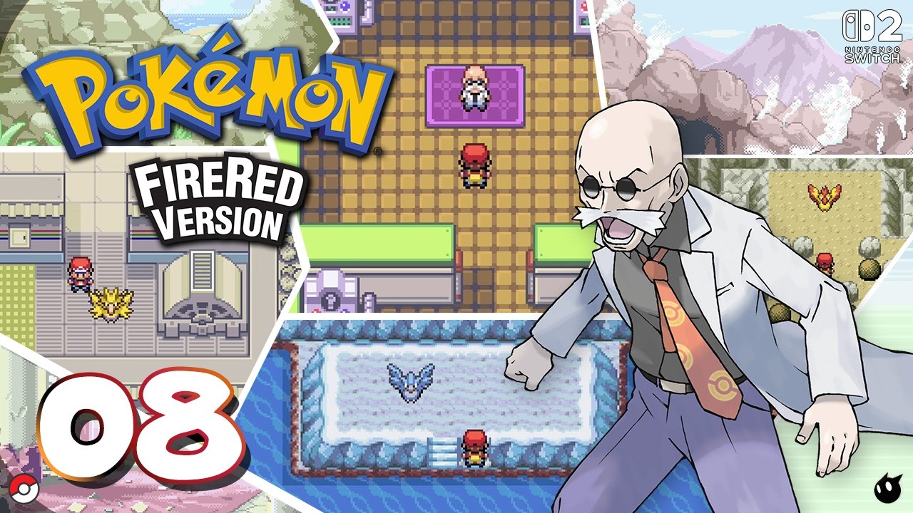 Pokémon Fire Red - Cinnabar Island - Gameplay Walkthrough No Commentary Part 08