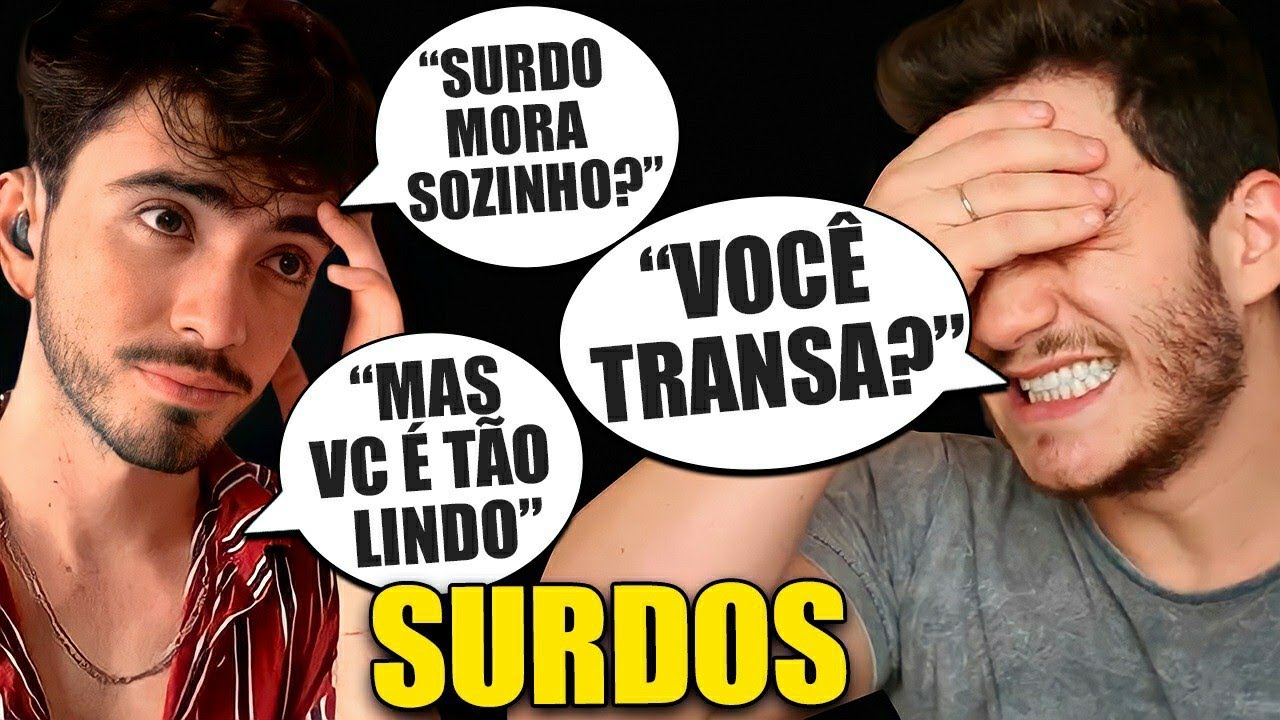 O QUE NÃO PERGUNTAR PARA UMA PESSOA SURDA!!!! 😳❌ | Klébio Damas