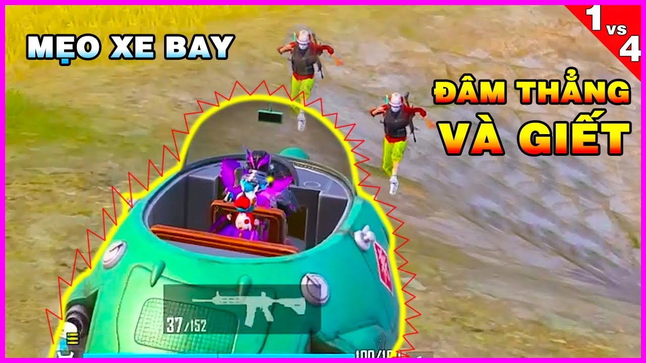Mẹo Lái Xe Bay - Gặp Địch Solo Thắng 100% | Pubg Mobile