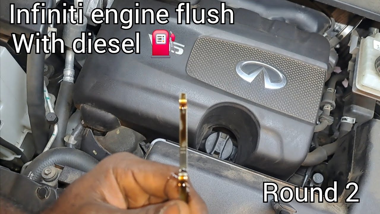 2nd engine flush with diesel