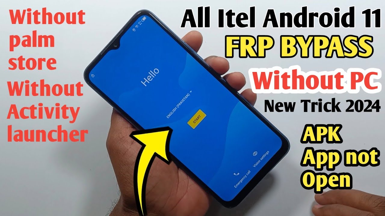 Itel Vision 2/3/A24 pro/A16 Plus/ P37/P38 FRP Bypass Android 11 || All itel FRP Bypass Apps Not Open