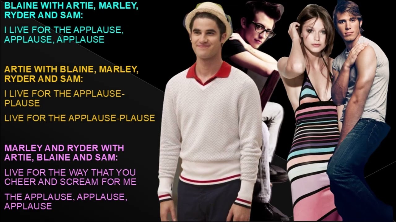 Applause Album Version Glee Lyrics
