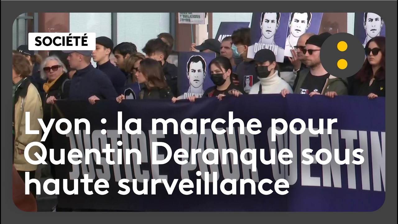 Lyon : la marche pour Quentin Deranque sous haute surveillance