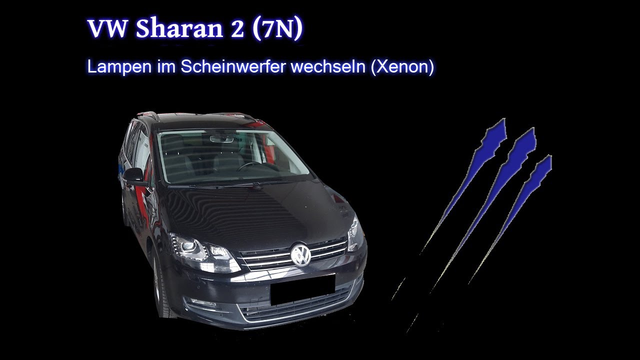 VW Sharan 2 (7N) Xenon-Scheinwerferlampen wechseln - Tutorial