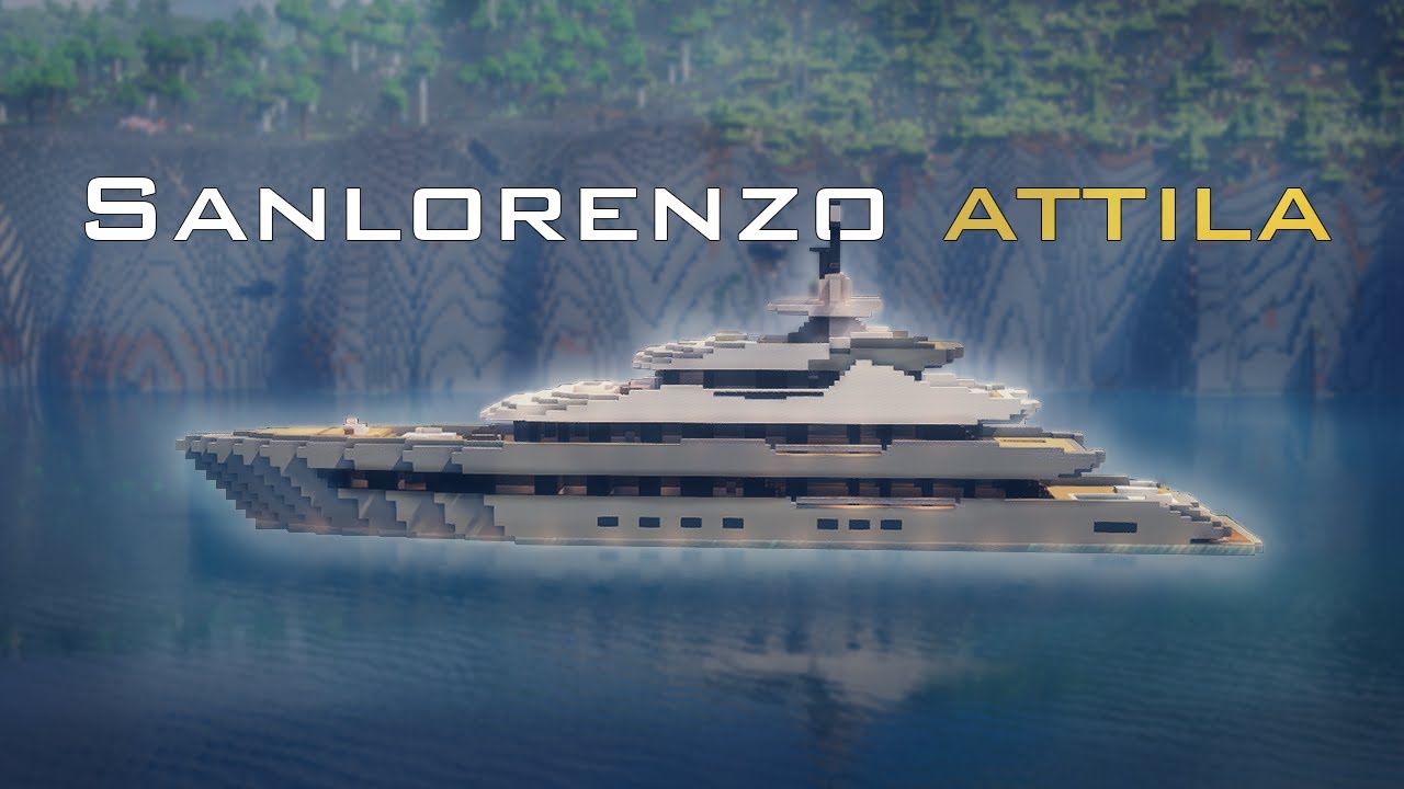 Yacht timelapse minecraft | Sanlorenzo 64steel ATTILA